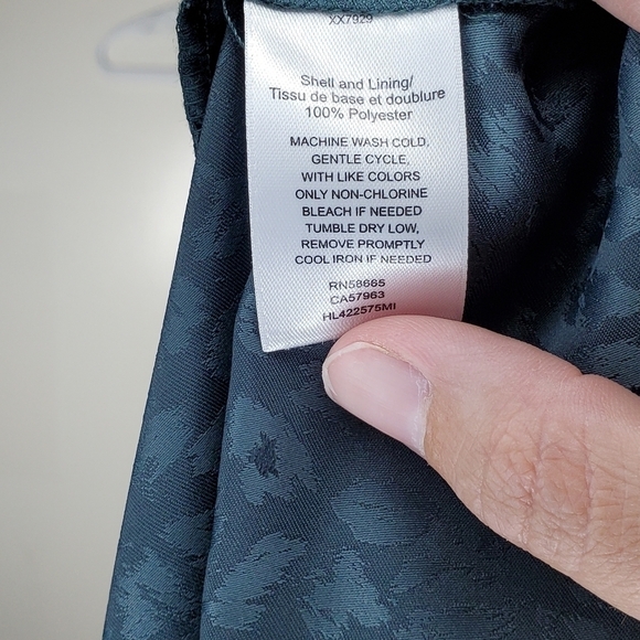 Chelsea28 dark green longsleeve medium twist knot front mini dress cheetah print - Picture 6 of 6